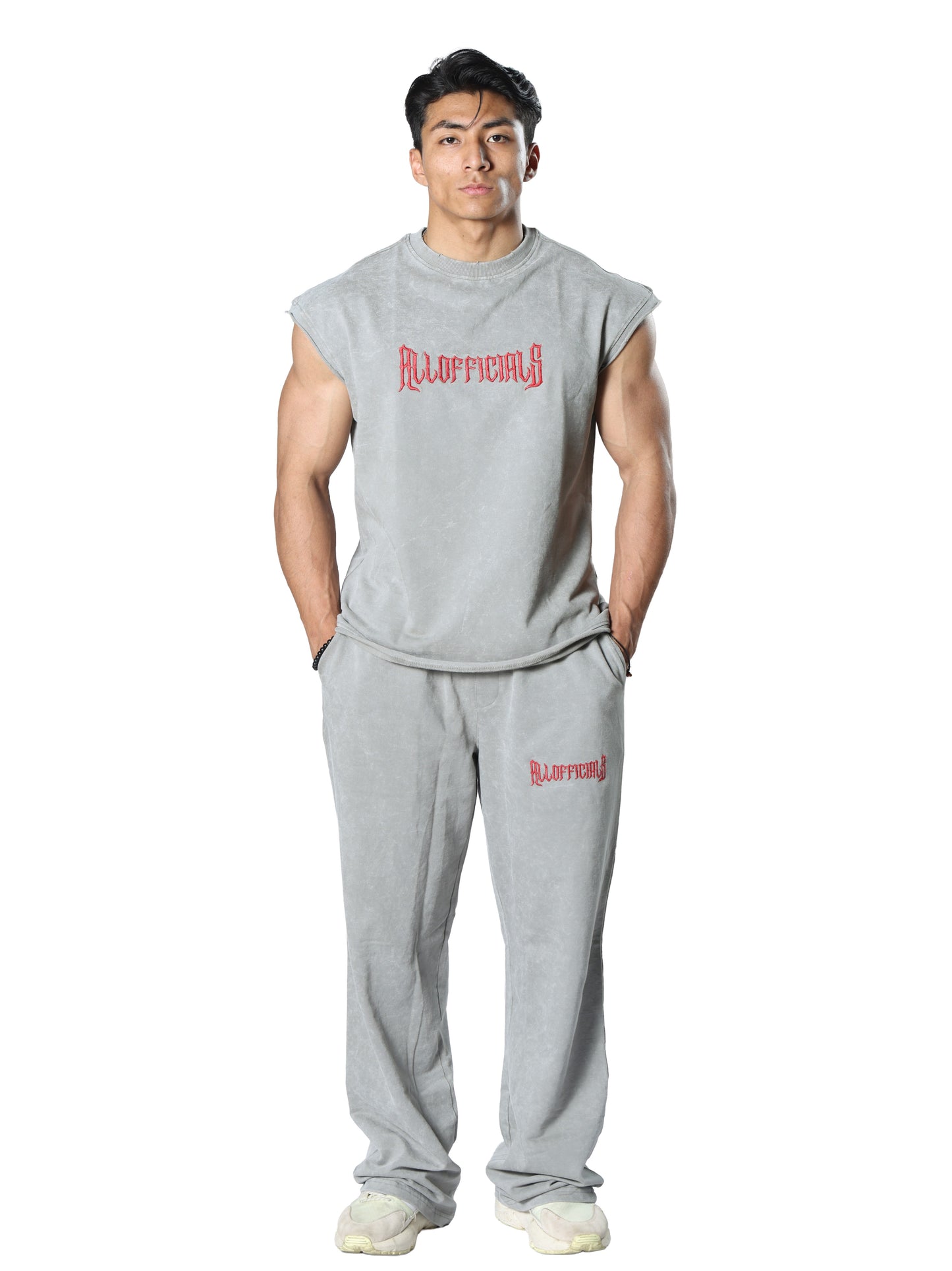 Grey Cut Offs
