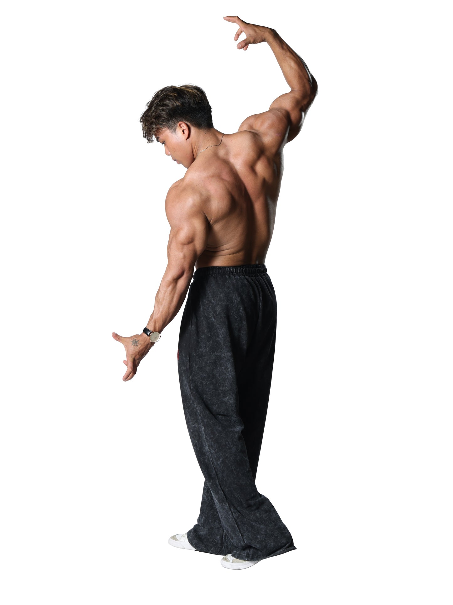 Revenge Washed Joggers Black