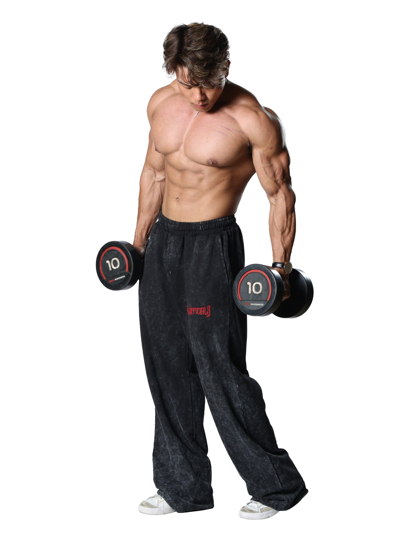 Revenge Washed Baggy Pants Black