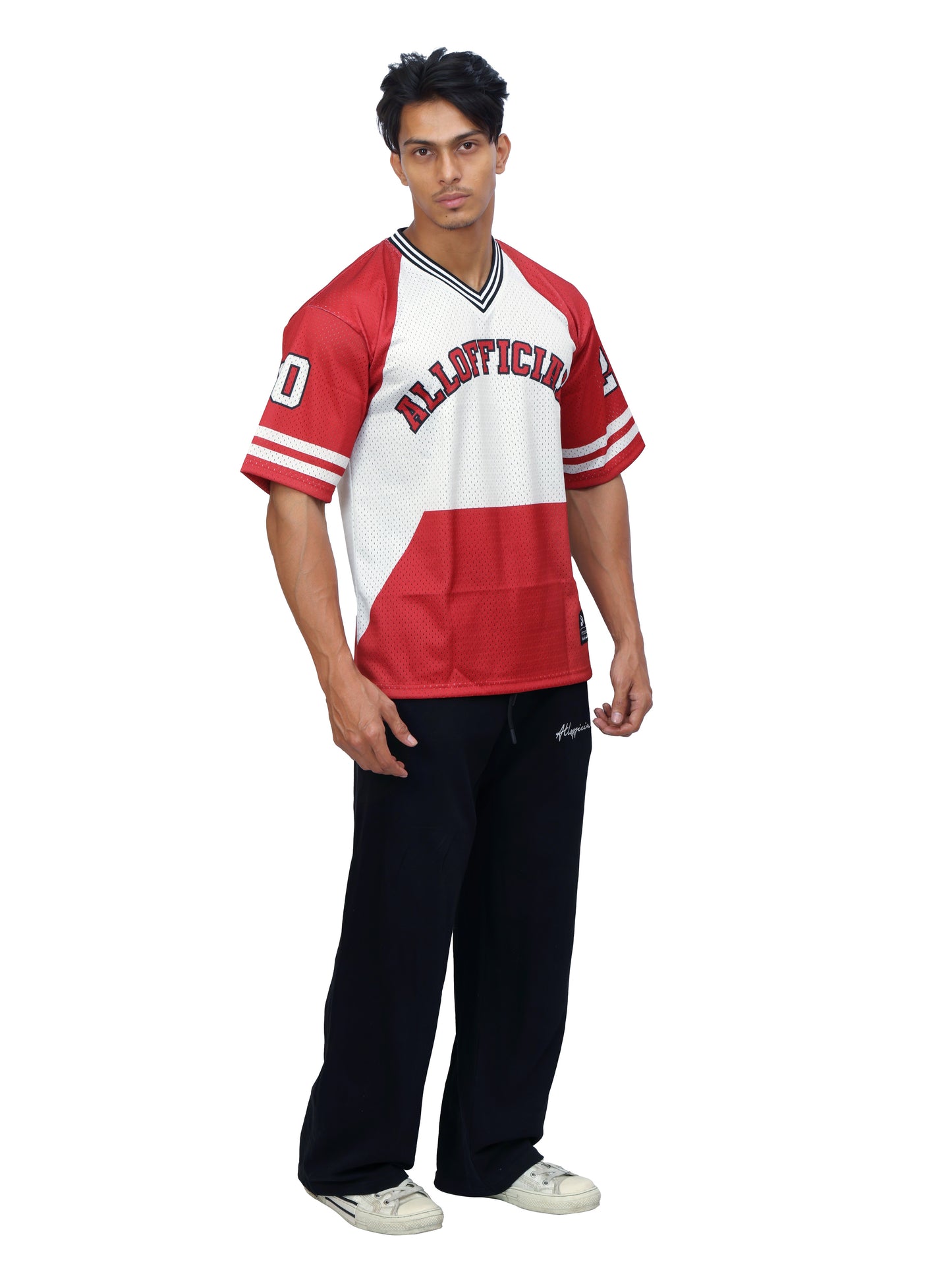 Athletic Mesh Jersey Maroon