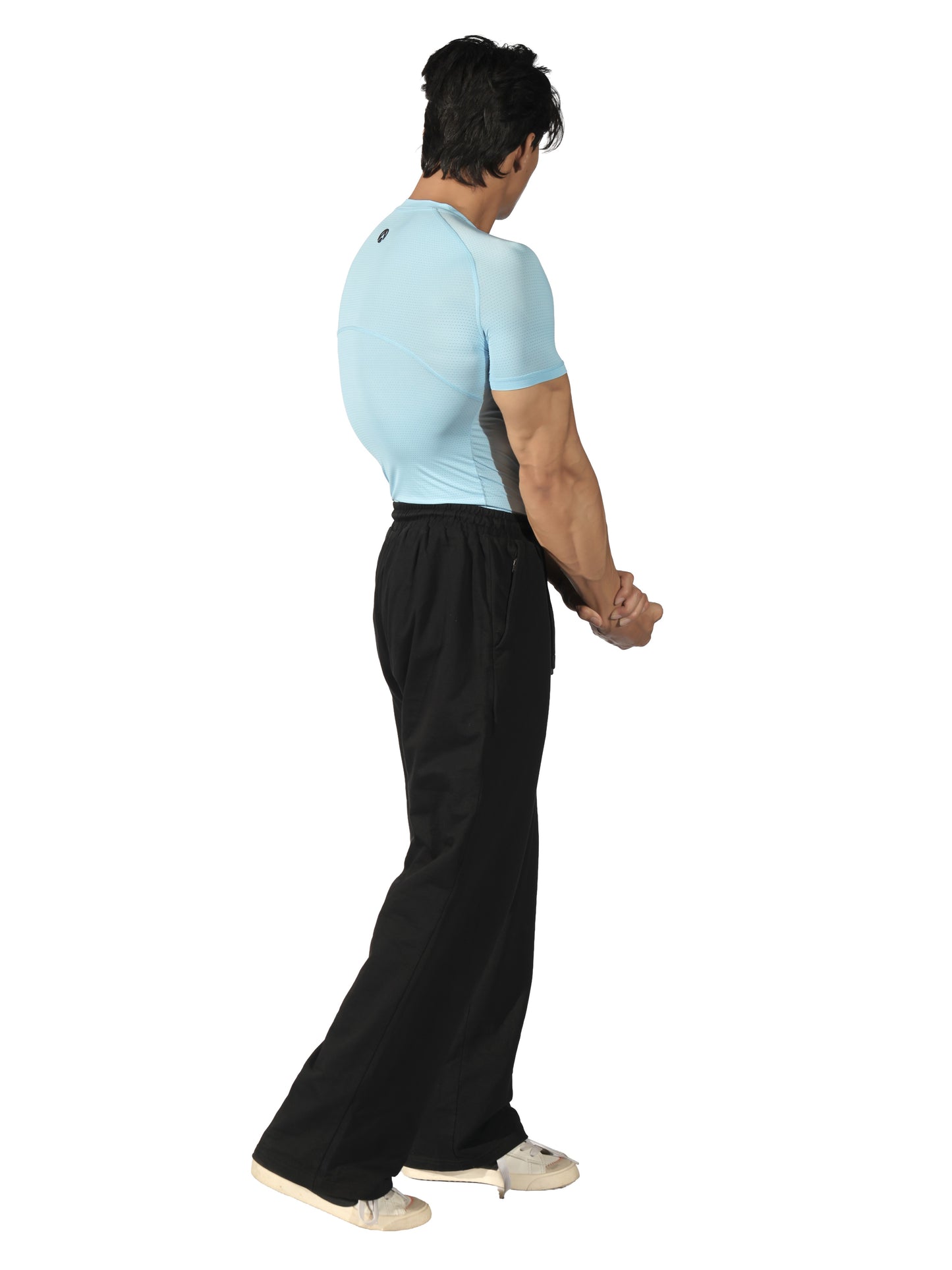 N1 Compression T-Shirt Short Sleeve Sky Blue