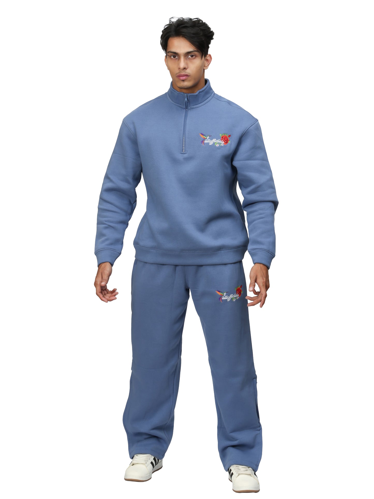 ESSENCE Quarter-Zip Sweatshirt Country Blue