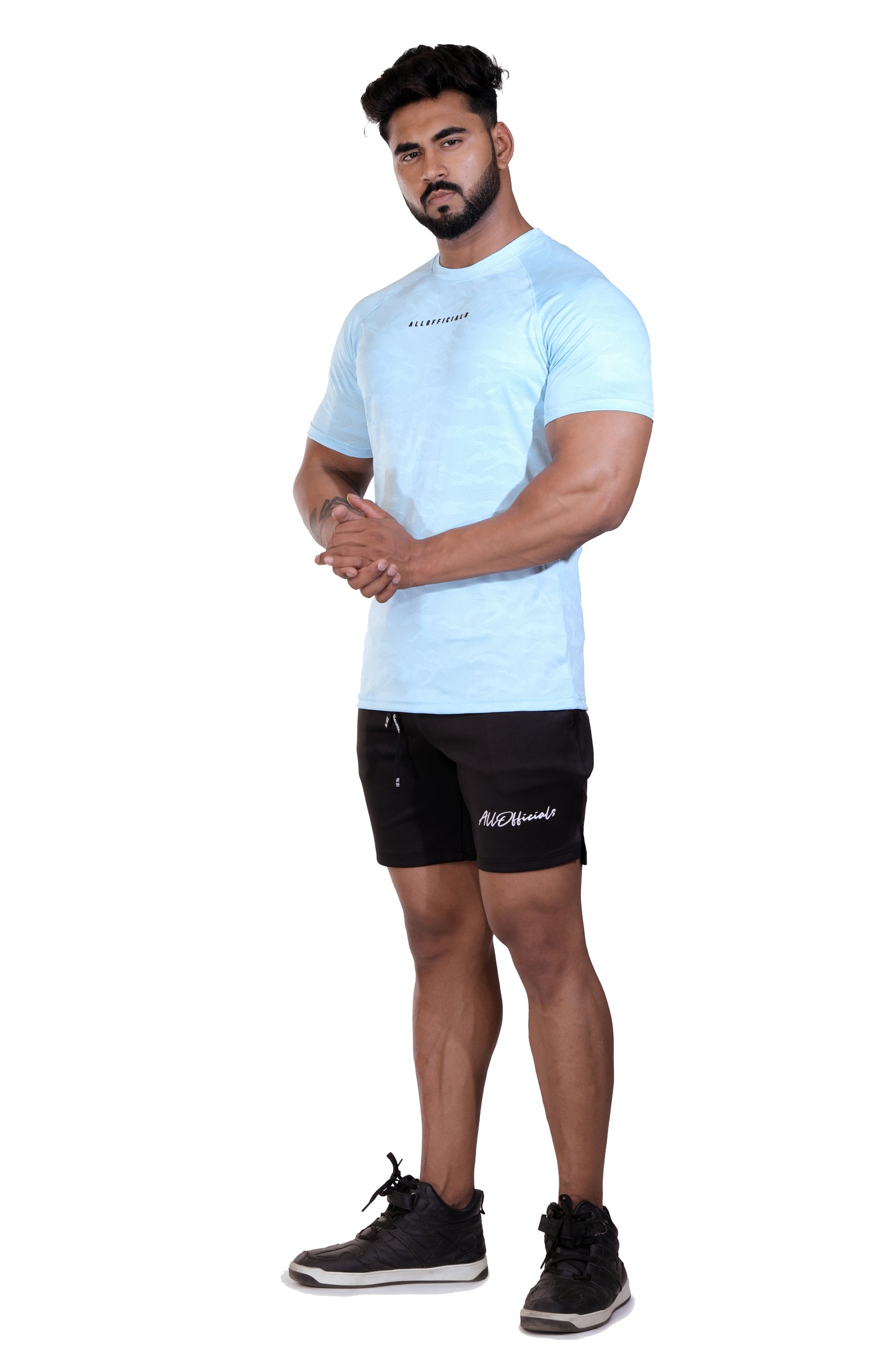 Tactical Tee Half Sleeve Sky Blue