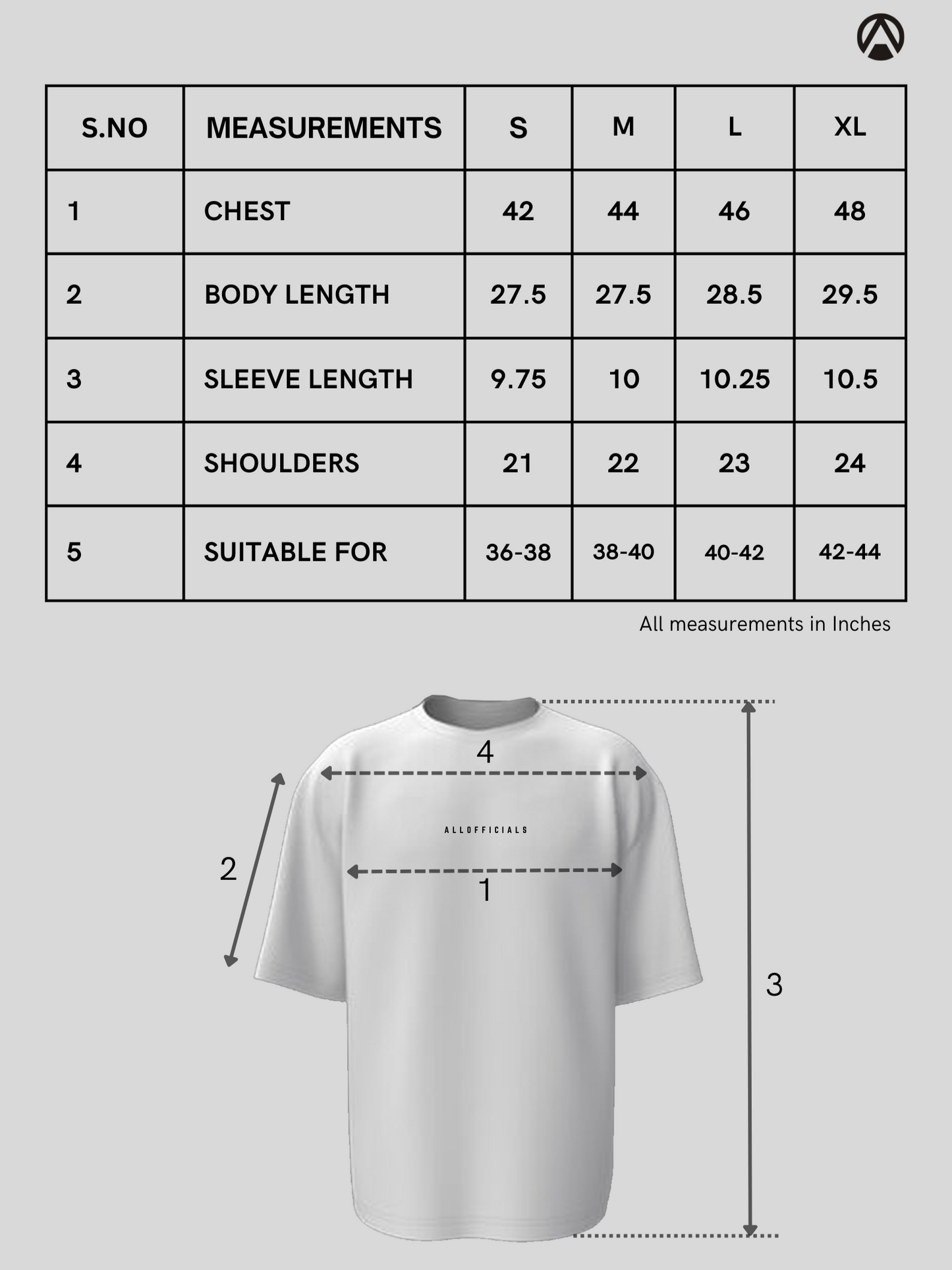 Essential Oversized Tee Bottle Green chest measurement