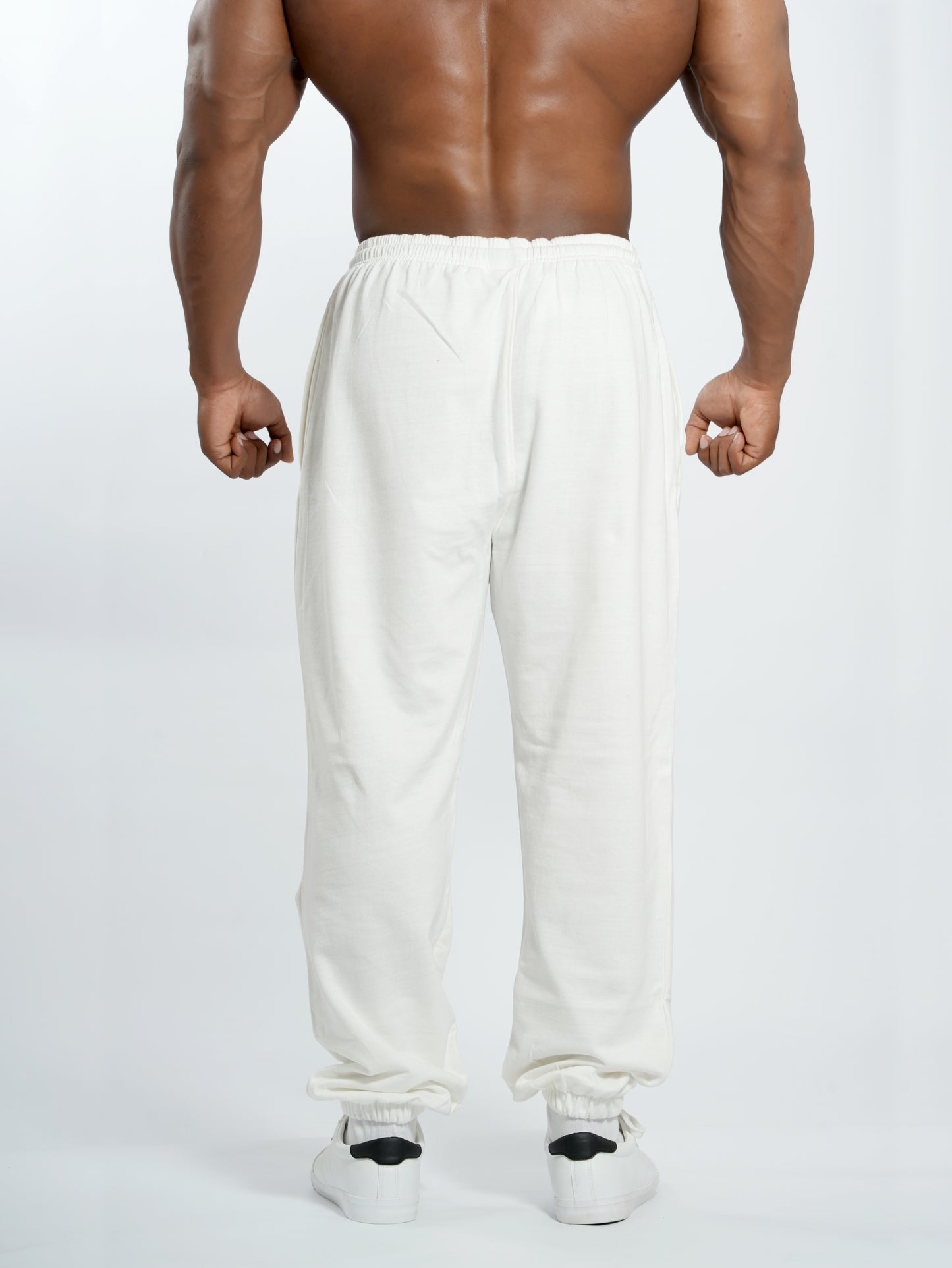 Unisex Signature Oversize Tapered Joggers Off-White