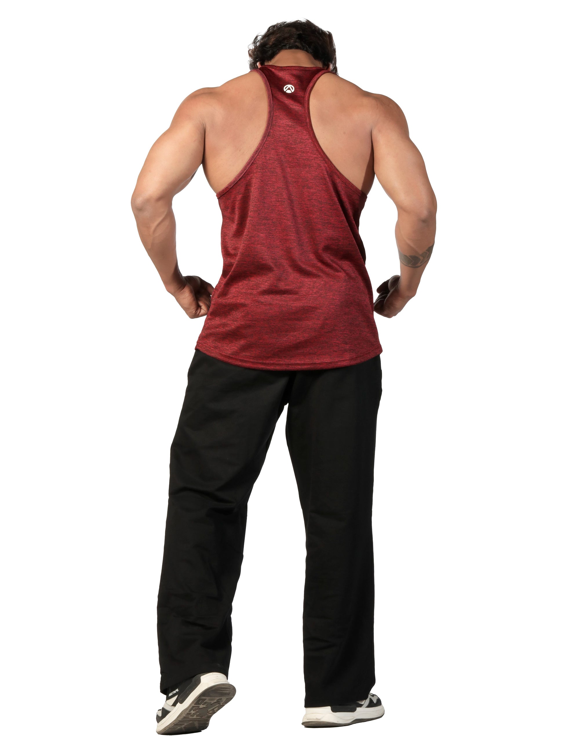 Melange Stringer Maroon Back