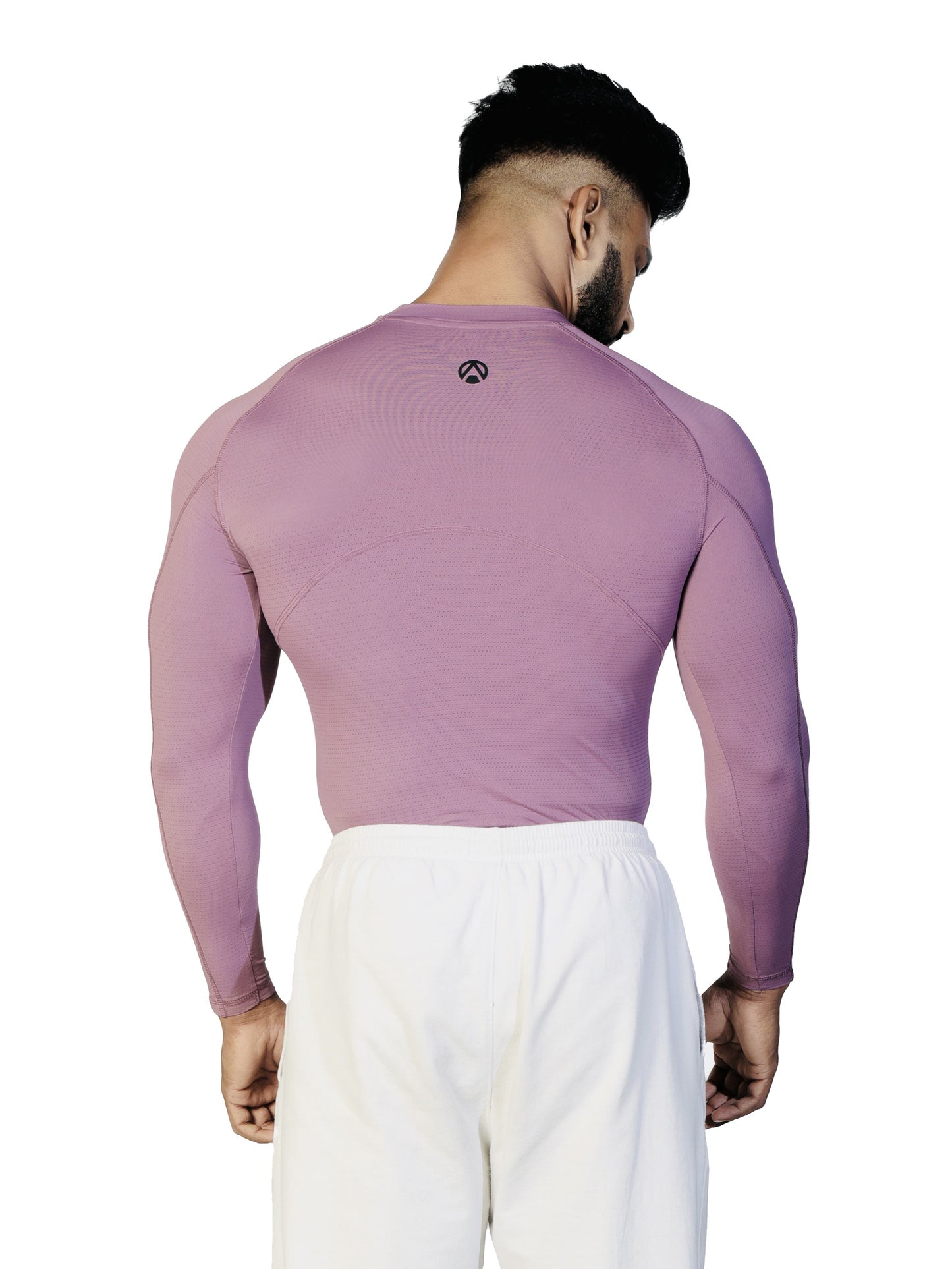 N1 Compression T-Shirt Long Sleeve Onion Pink back