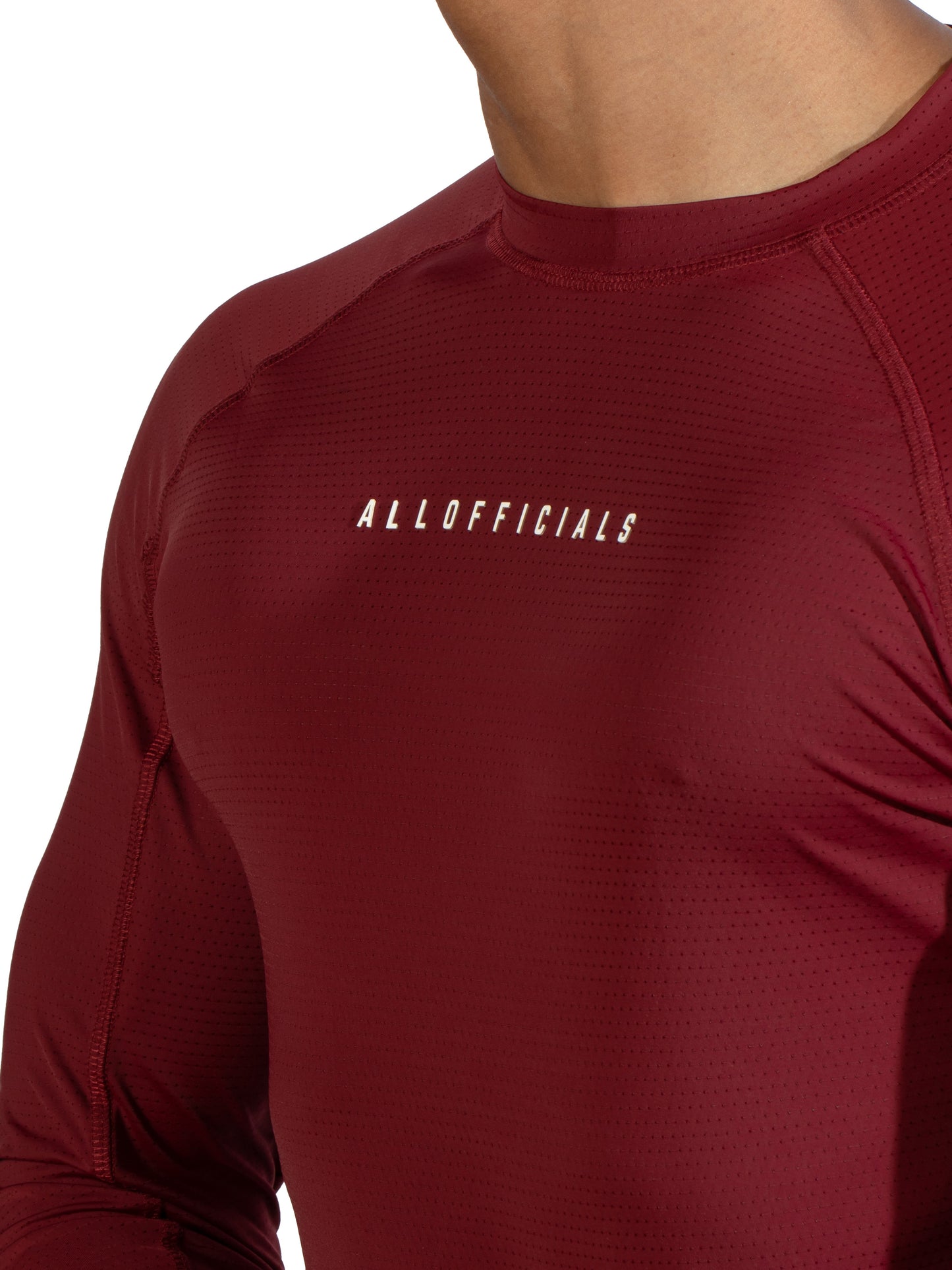 N1 Compression T-Shirt Long Sleeve Winery chest view