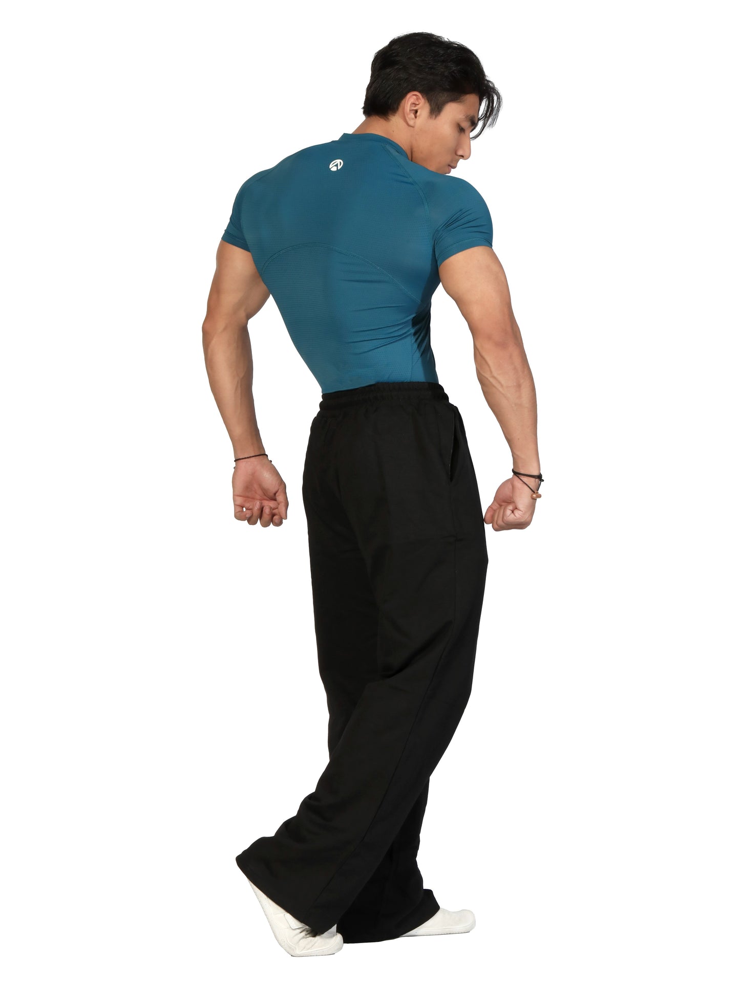 N1 Compression T-Shirt Short Sleeve Airforce Blue Back