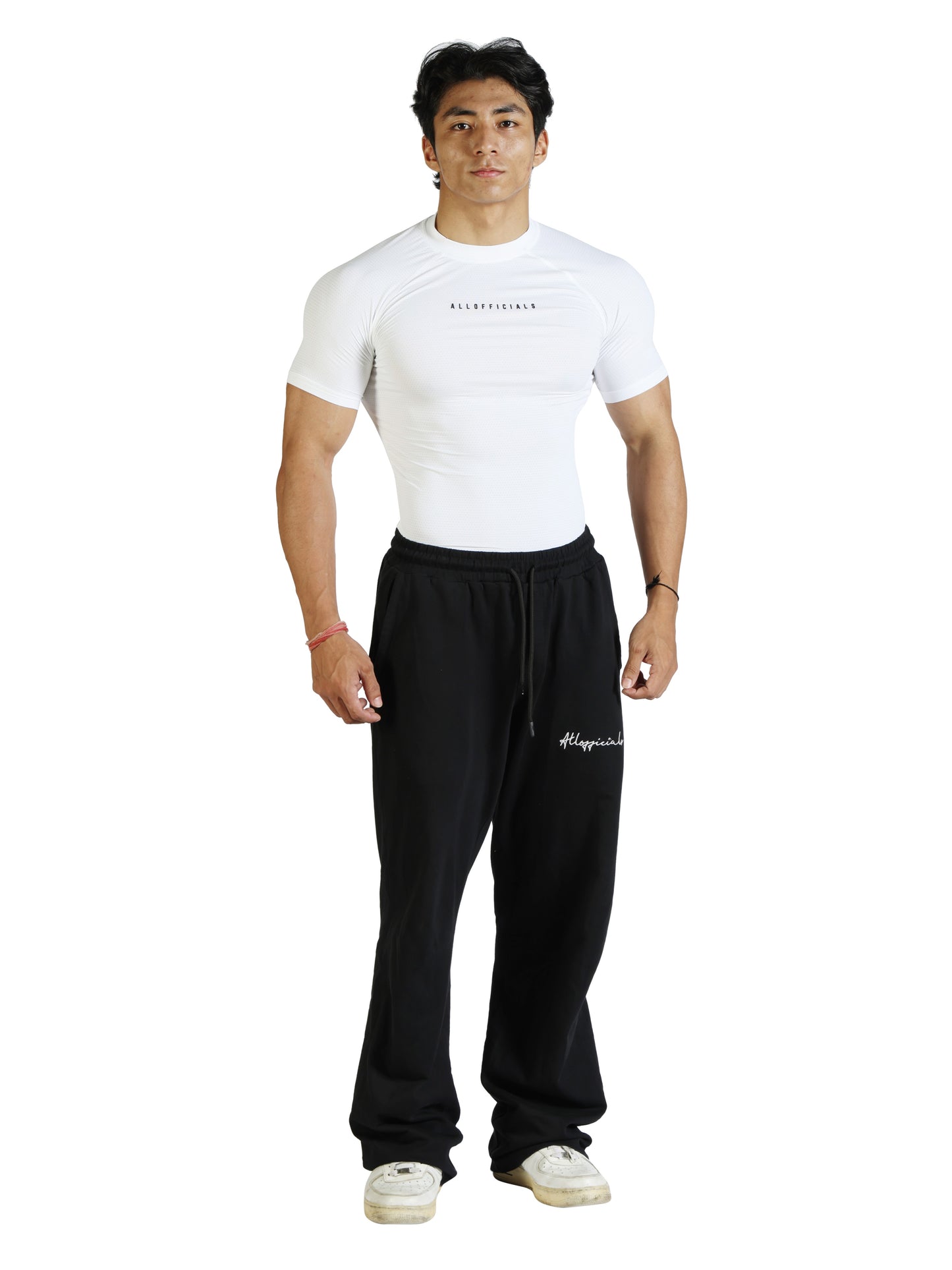 N1 Compression T-Shirt Short Sleeve White Front