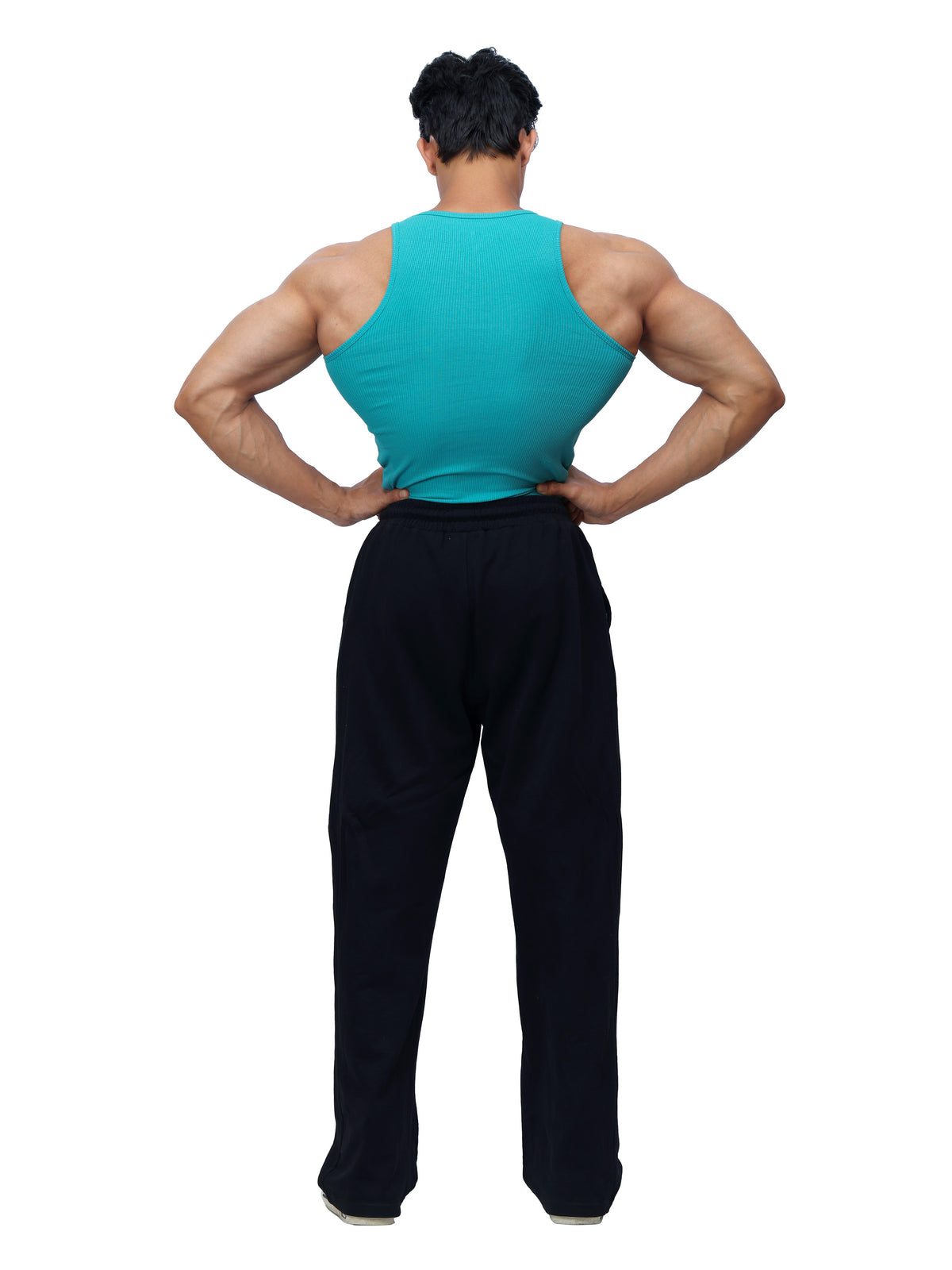 Signature Ribbed Vest Sky Blue
