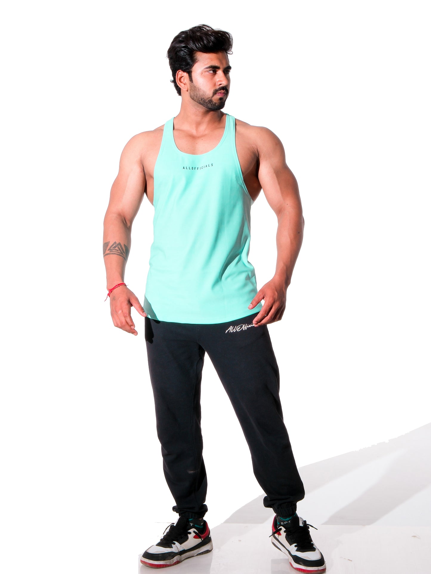 Twill Stringer Aqua Front Full