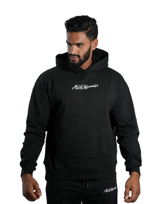 Unisex Signature Oversized Hoodie Black M L XL S