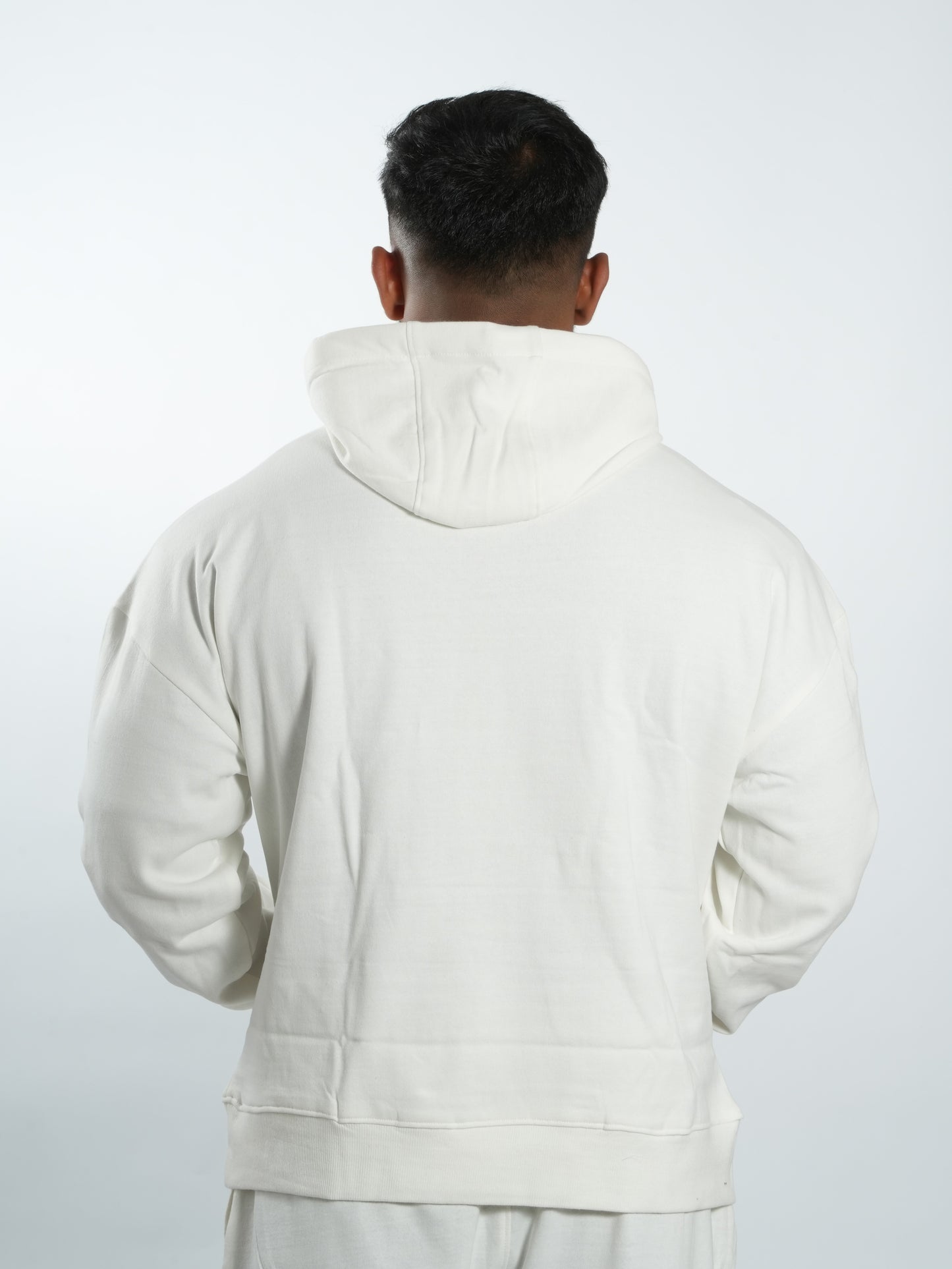 Unisex Signature Oversized Hoodie Off-White Back