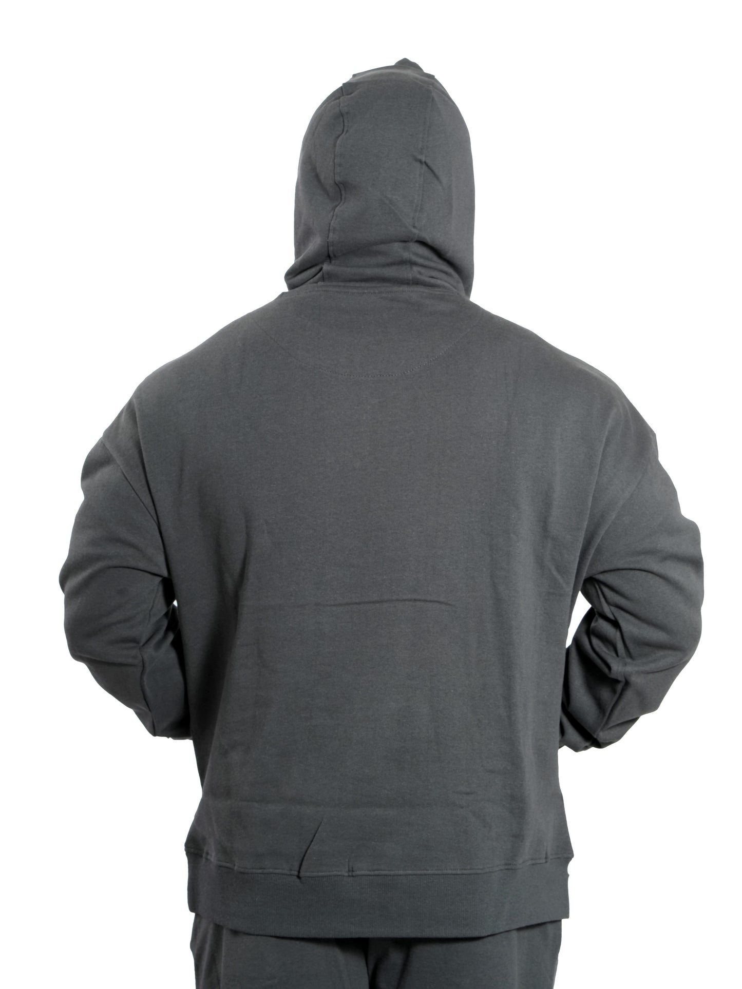 Unisex Signature Oversized Hoodie Steel Grey Back side