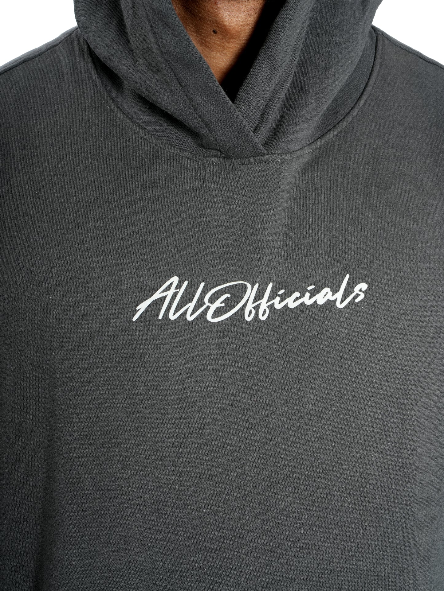 Unisex Signature Oversized Hoodie Steel Grey Chest