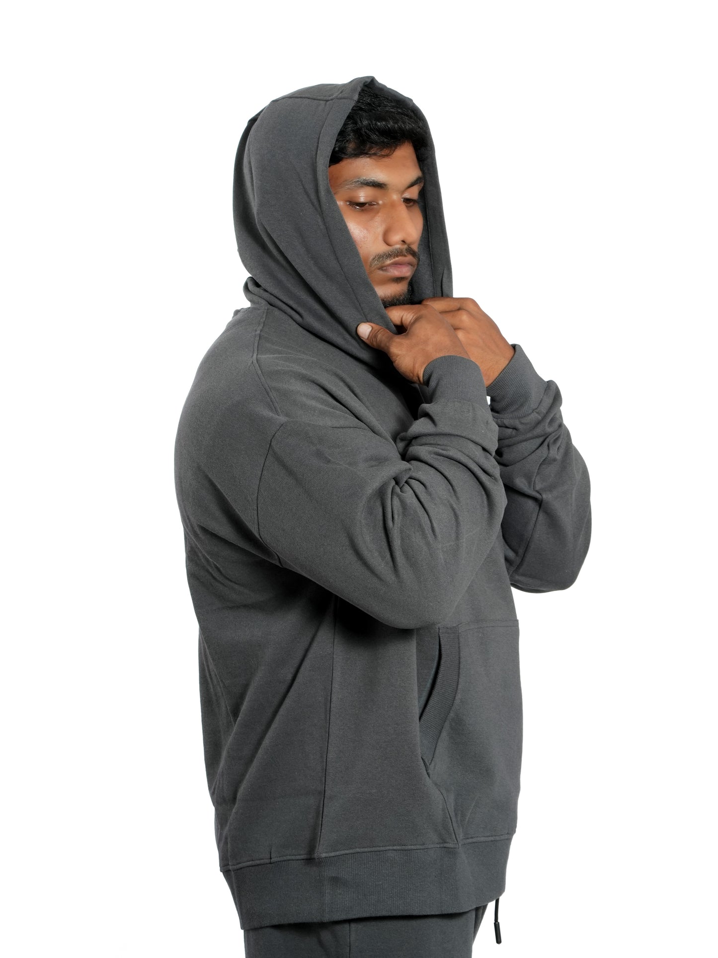 Unisex Signature Oversized Hoodie Steel Grey Right side