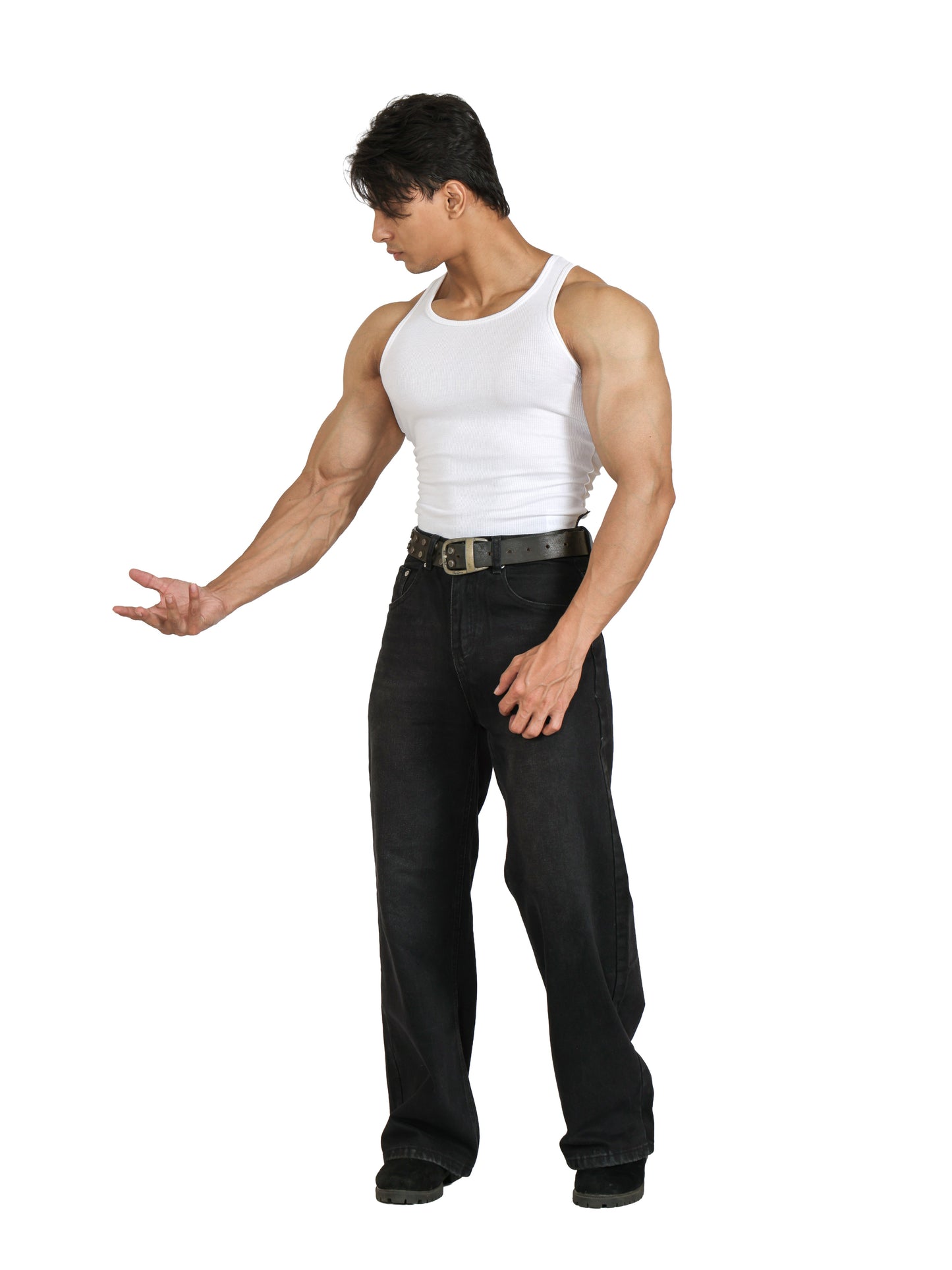 Core Ribbed Vest 2-Pack (B/W)