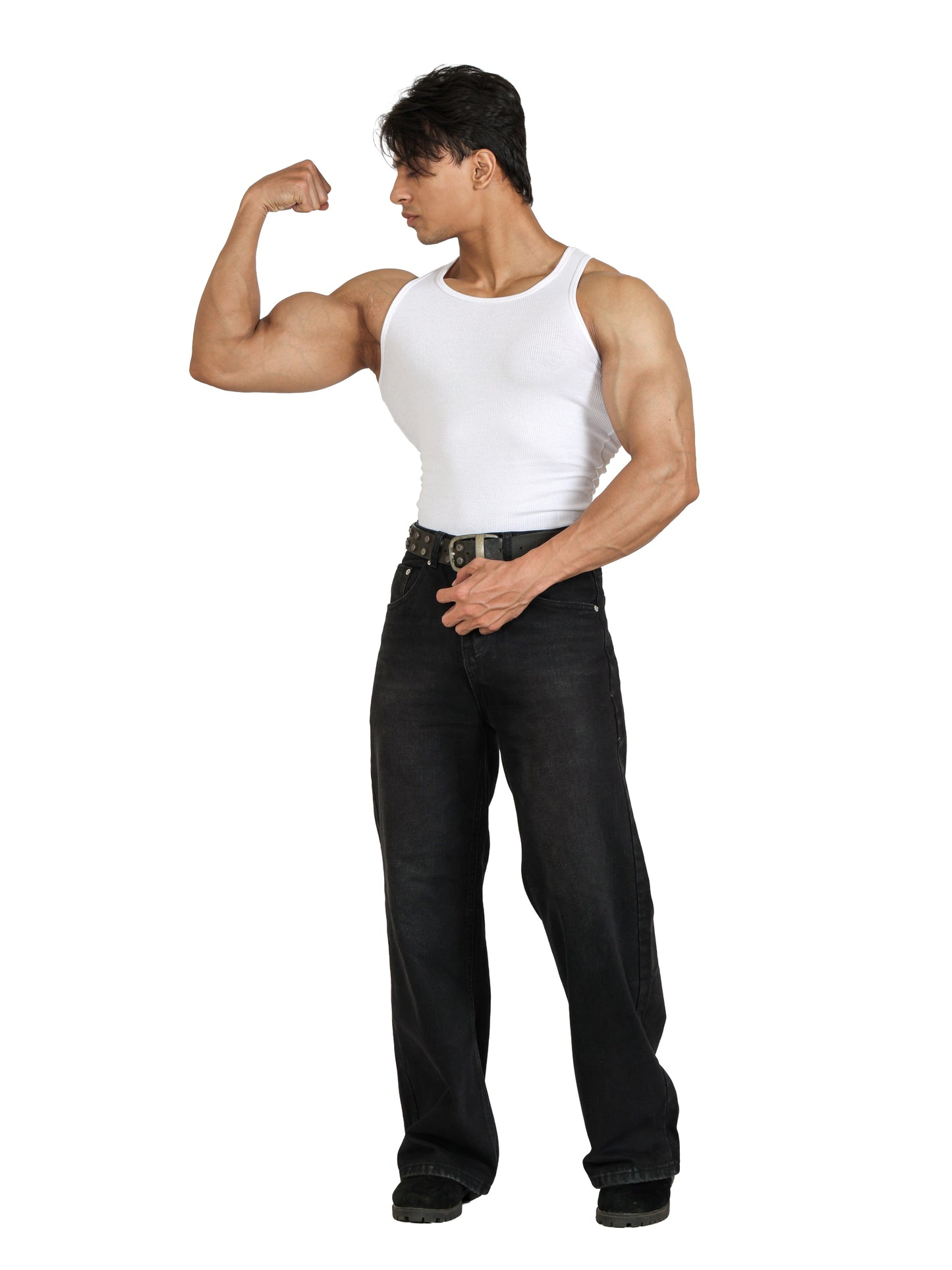 Core Ribbed Vest 2-Pack (B/W)