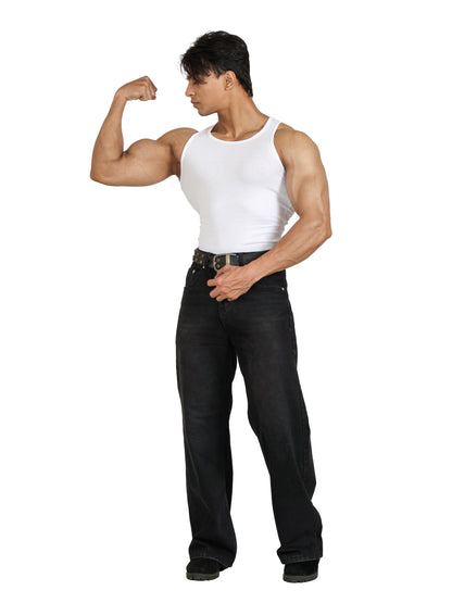 Core Ribbed Vest 2-Pack (B/W)