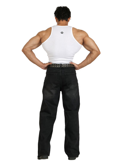 Core Ribbed Vest 2-Pack (B/W)