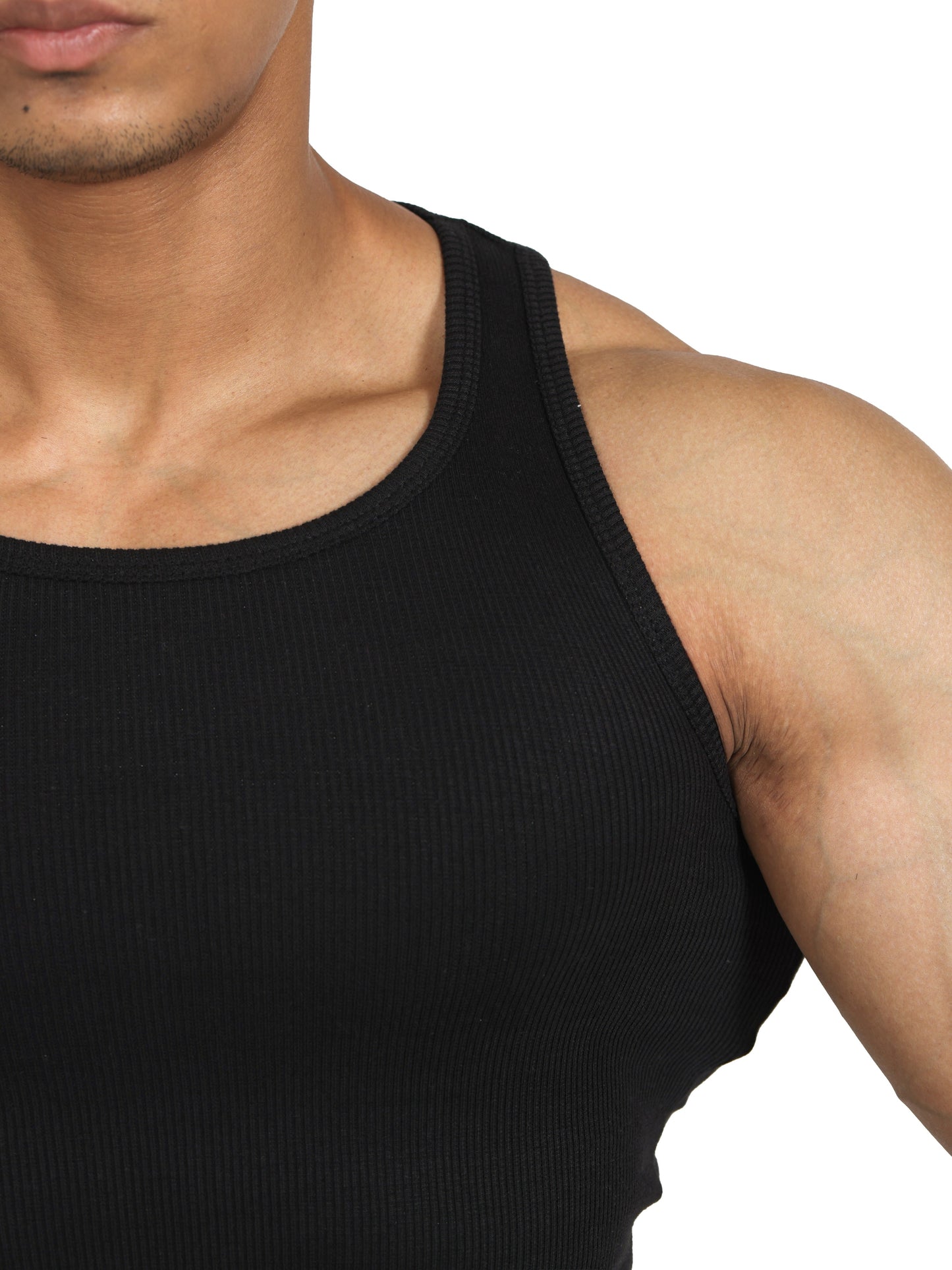 Core Ribbed Vest 2-Pack (B/W)