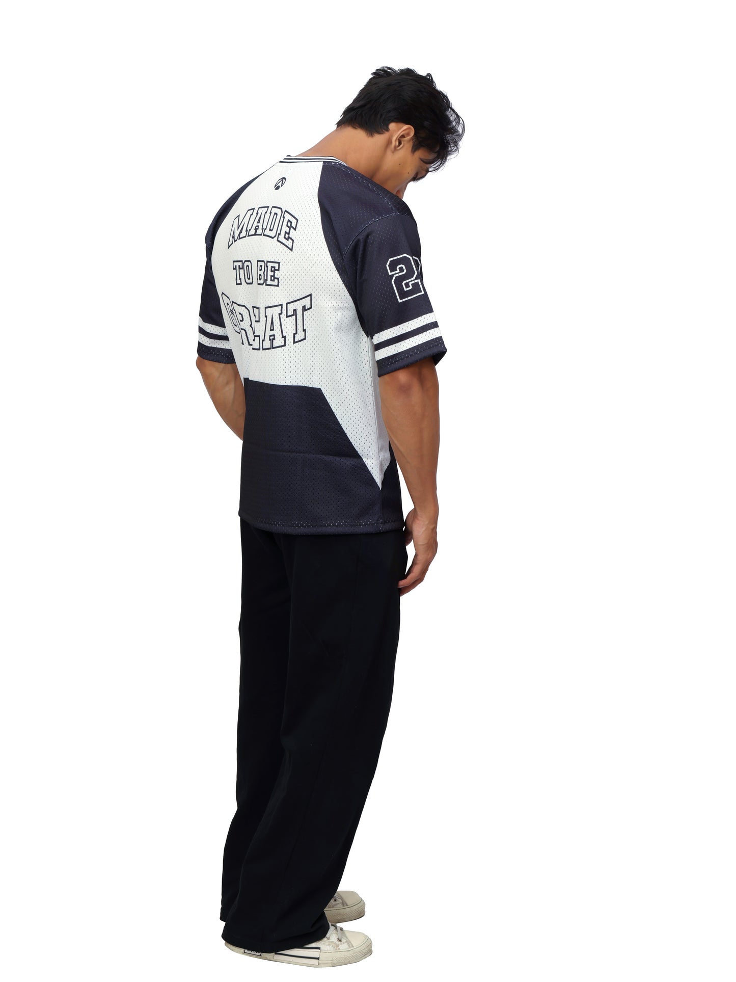 Athletic Mesh Jersey Black