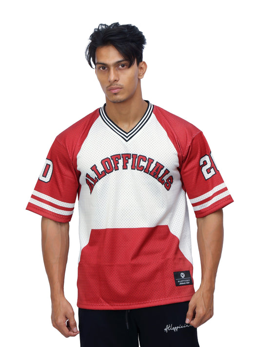 Athletic Mesh Jersey Maroon