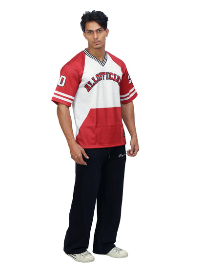 Athletic Mesh Jersey Maroon