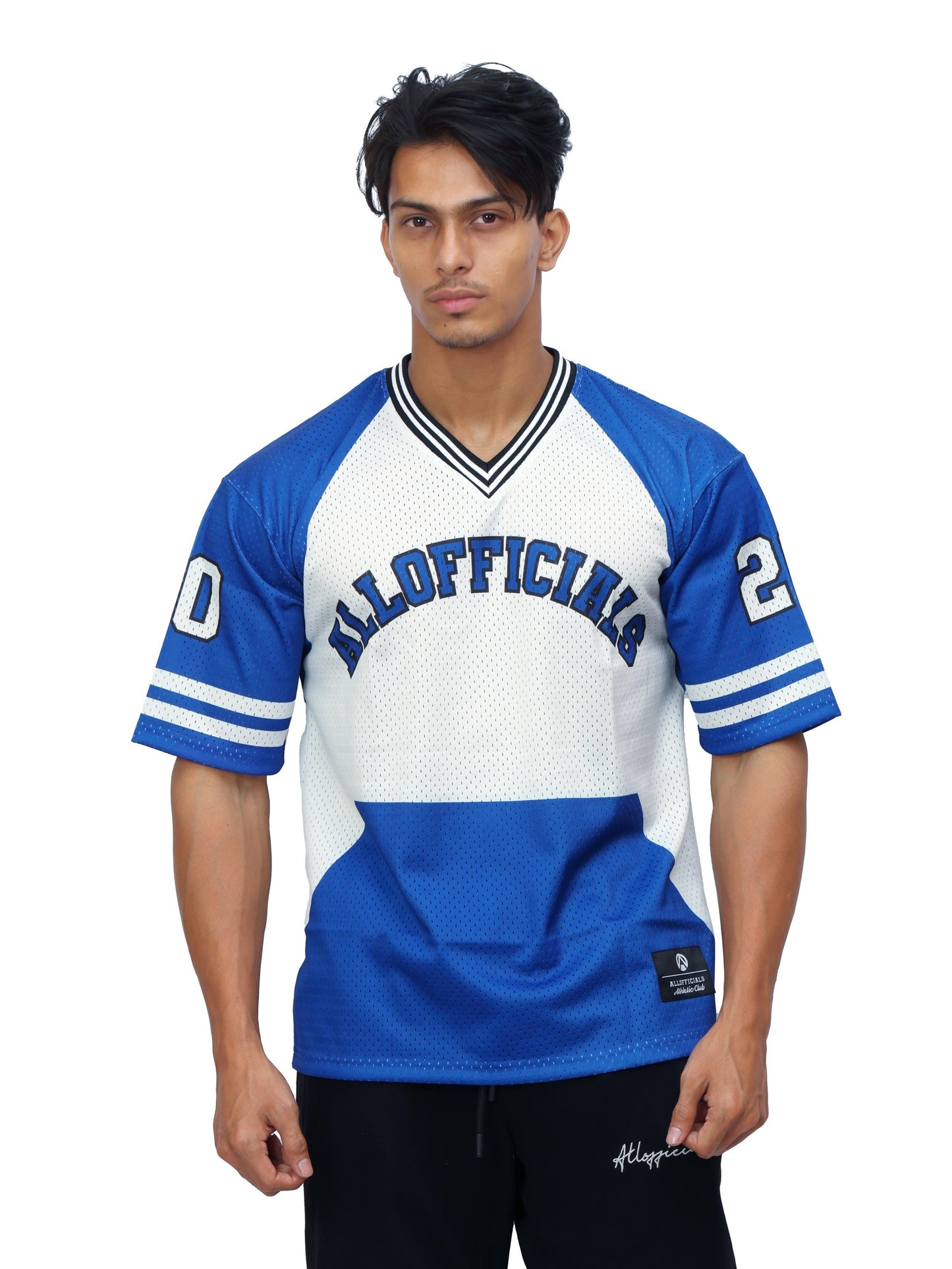 Athletic Mesh Jersey Blue