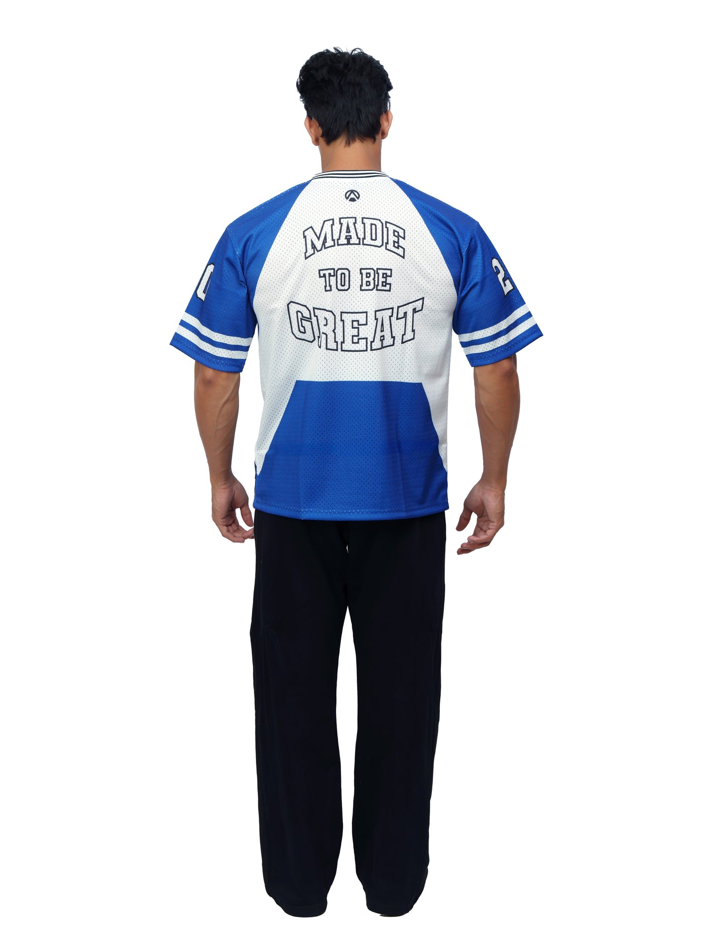Athletic Mesh Jersey Blue