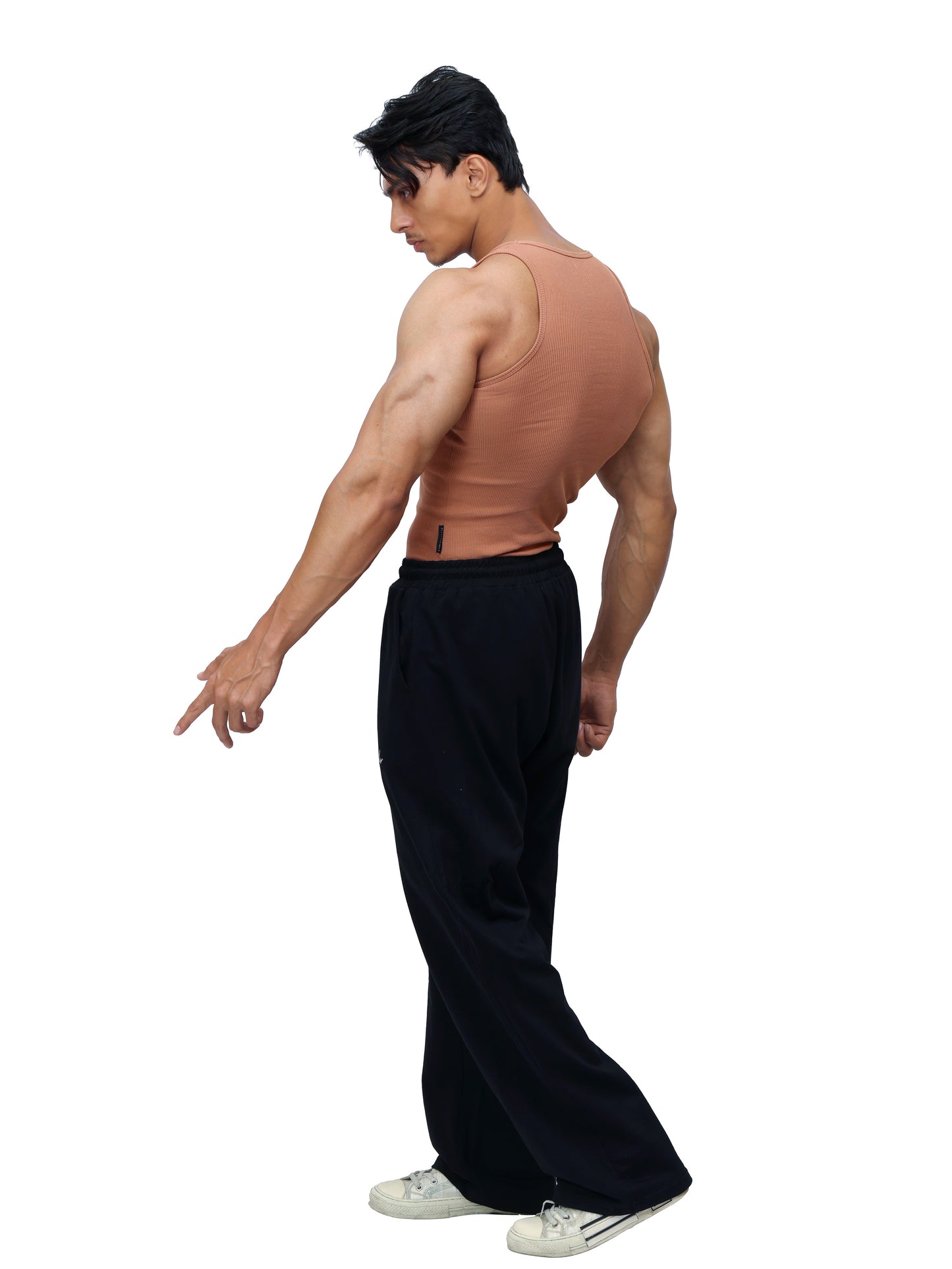 Signature Ribbed Vest Mocha Mousse