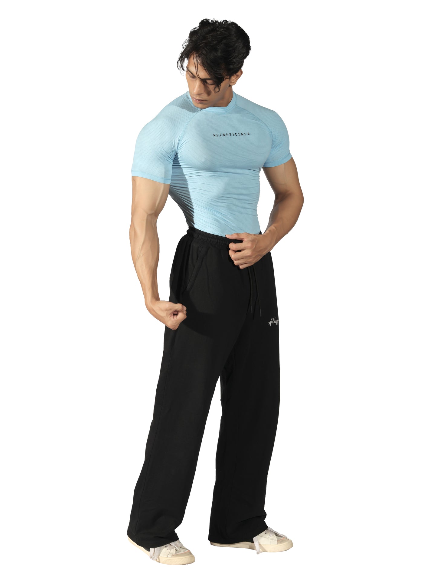 N1 Compression T-Shirt Short Sleeve Sky Blue