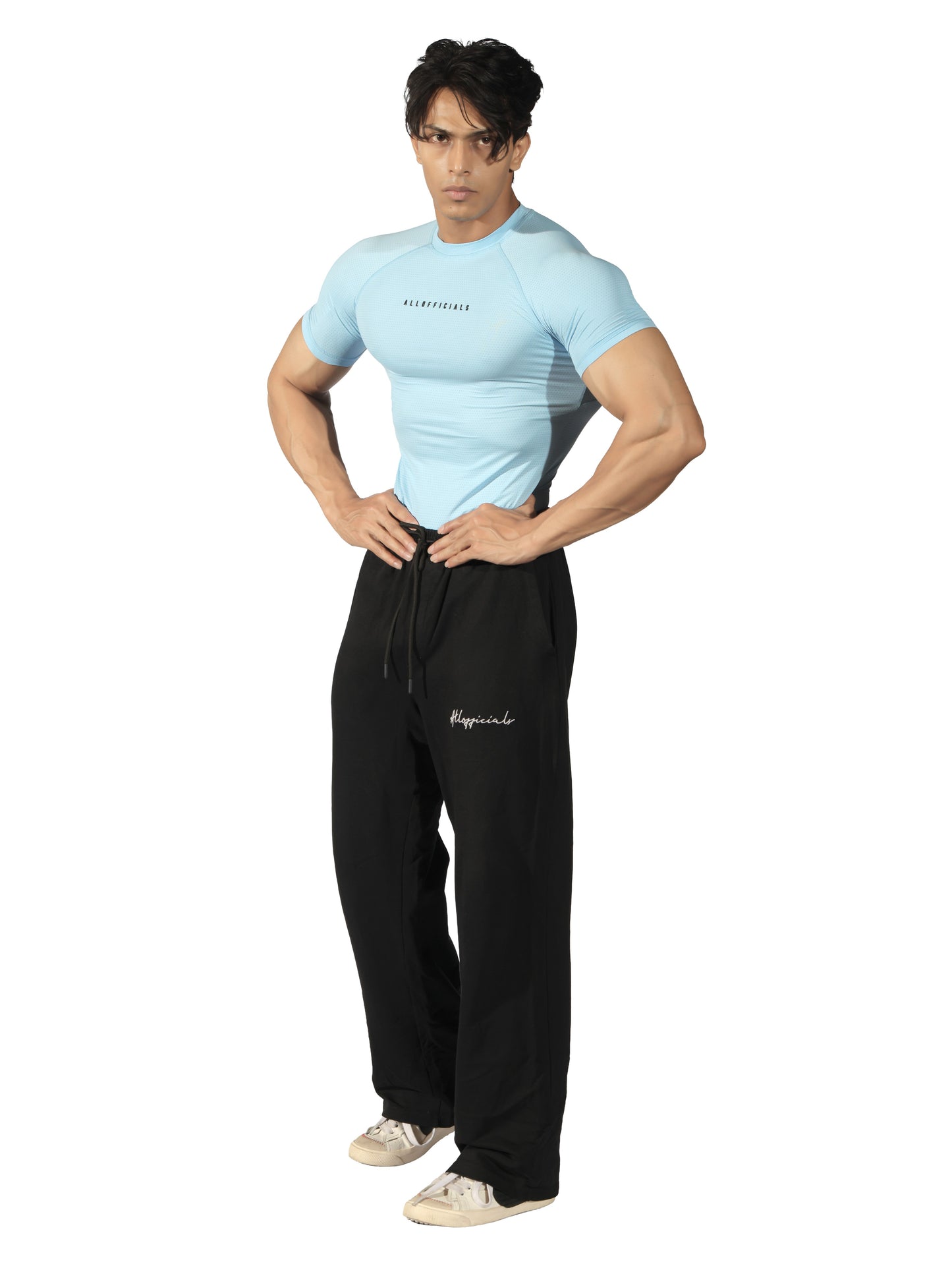 N1 Compression T-Shirt Short Sleeve Sky Blue