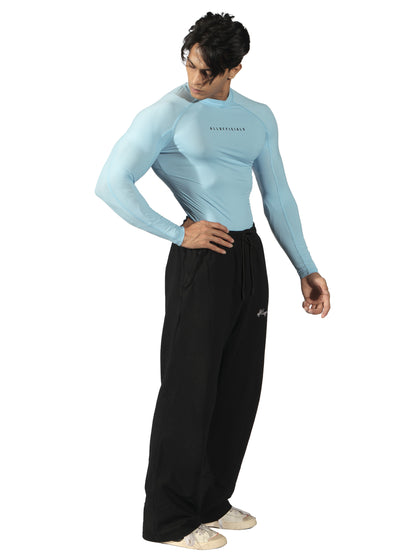 N1 Compression T-Shirt Long Sleeve Sky Blue
