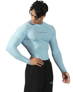 N1 Compression T-Shirt Long Sleeve Sky Blue