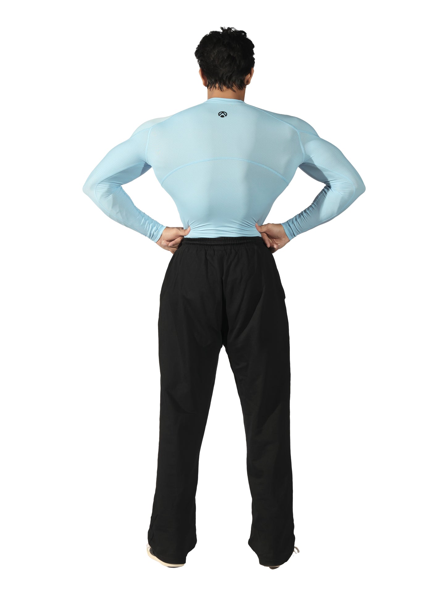 N1 Compression T-Shirt Long Sleeve Sky Blue