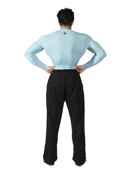 N1 Compression T-Shirt Long Sleeve Sky Blue