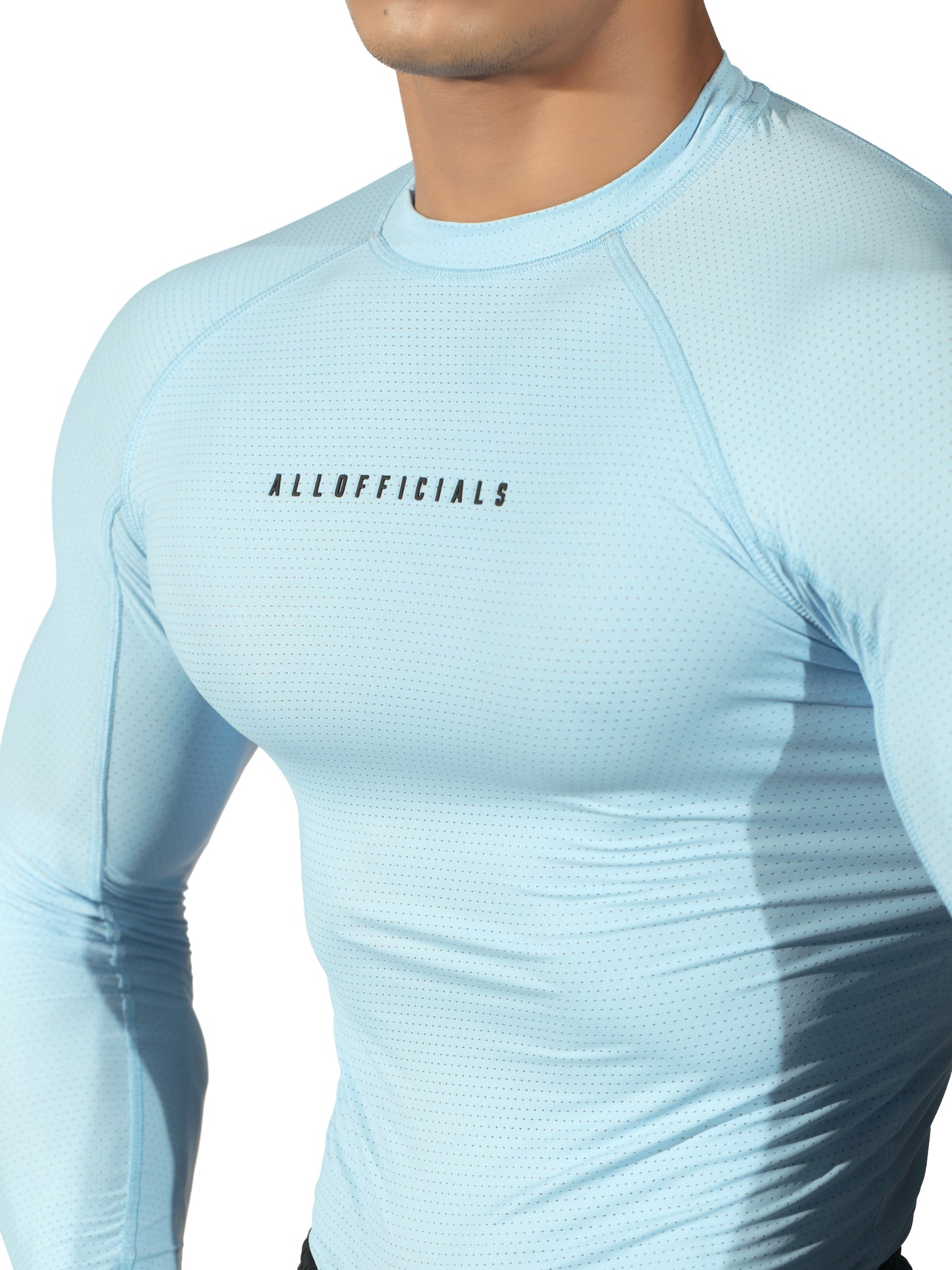 N1 Compression T-Shirt Long Sleeve Sky Blue
