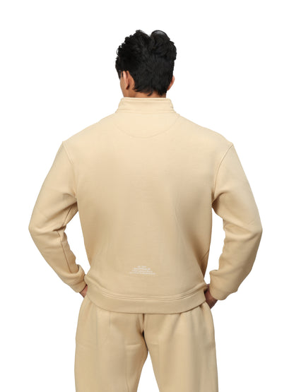 ESSENCE Quarter-Zip Sweatshirt Sesame