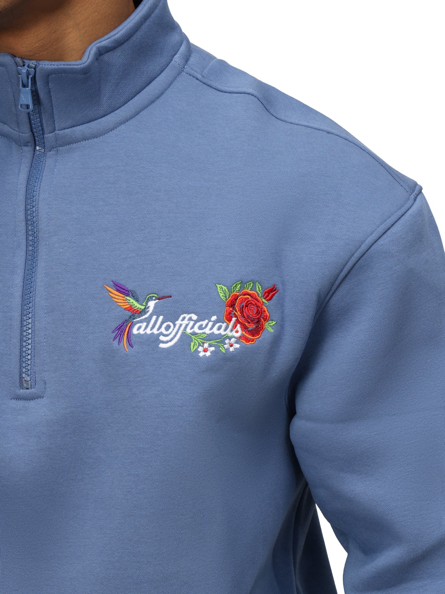 ESSENCE Quarter-Zip Sweatshirt Country Blue