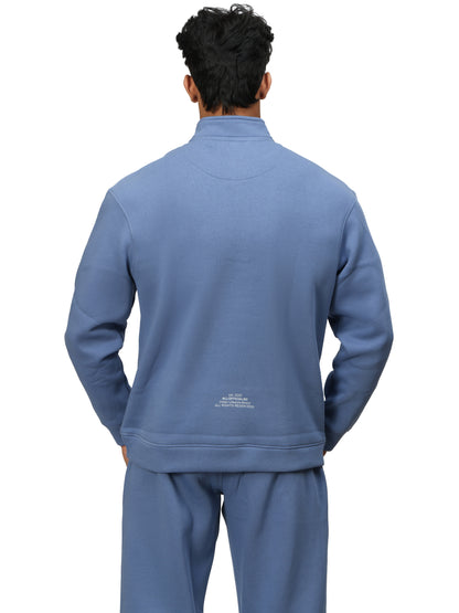 ESSENCE Quarter-Zip Sweatshirt Country Blue