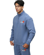 ESSENCE Quarter-Zip Sweatshirt Country Blue