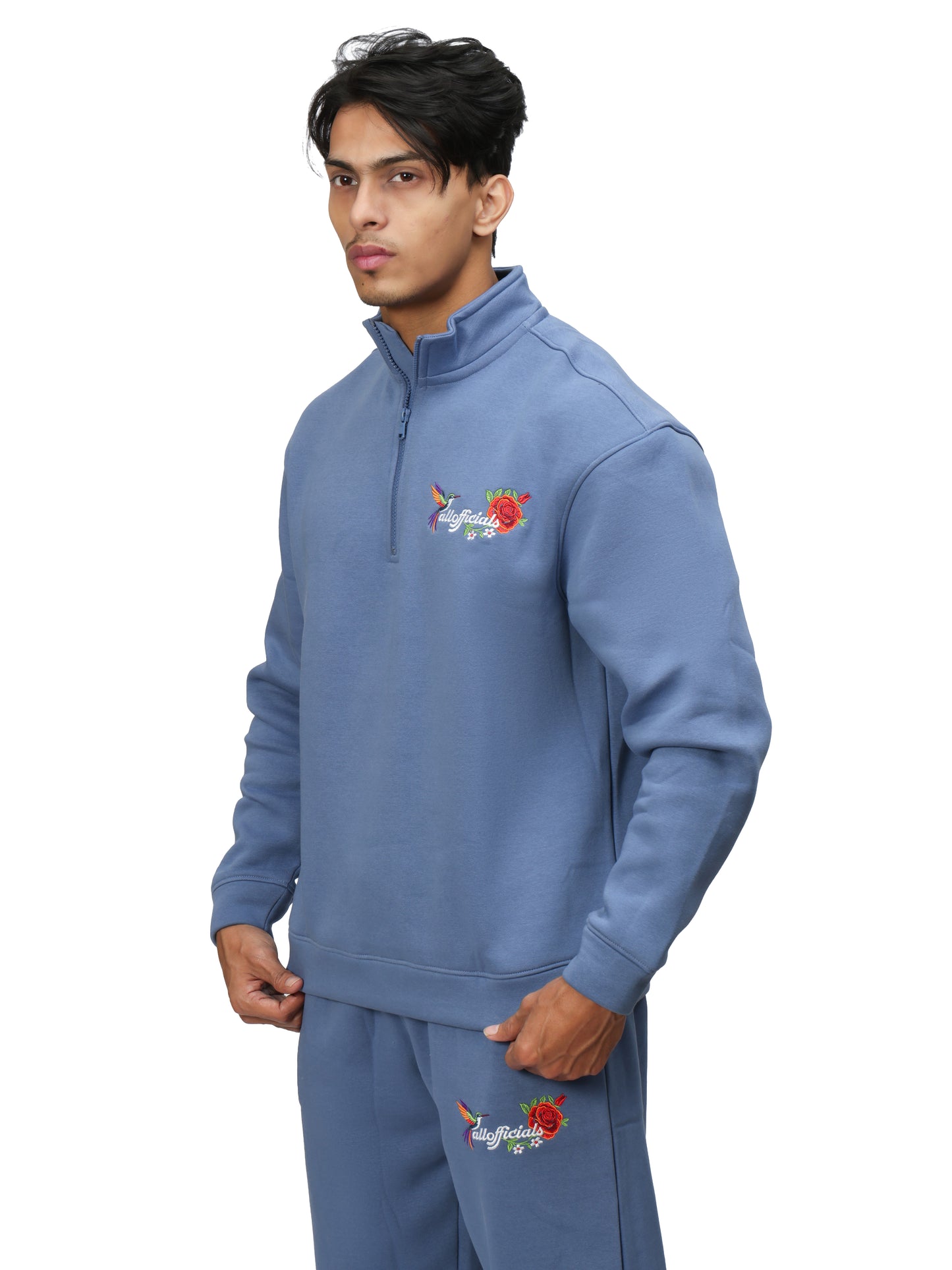 ESSENCE Quarter-Zip Sweatshirt Country Blue