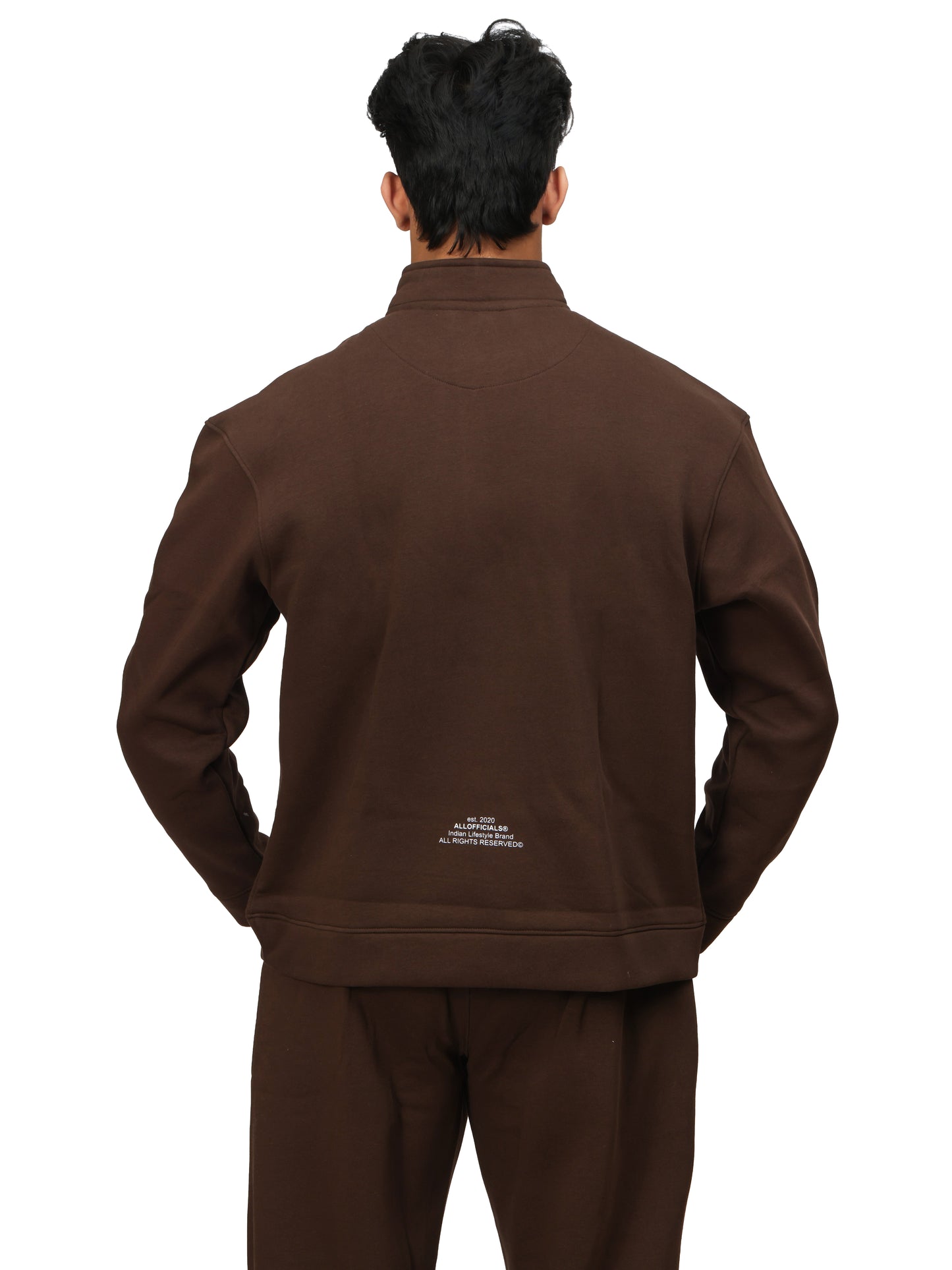 ESSENCE Quarter-Zip Sweatshirt Turkish Coffee