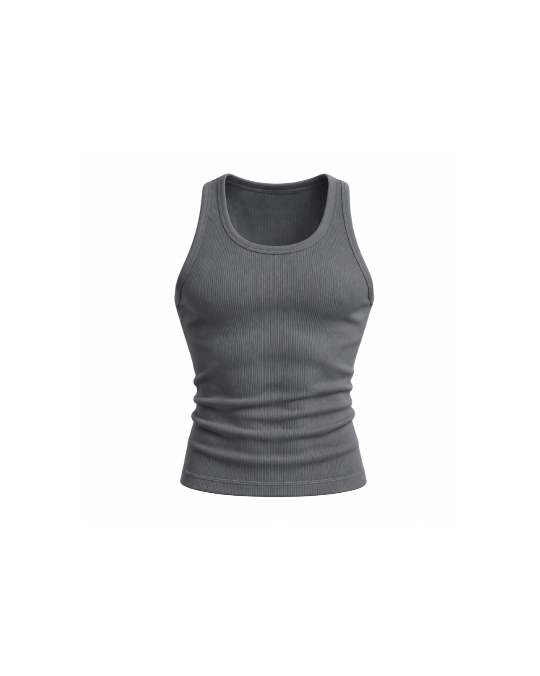 Core Ribbed Vest Steel Grey