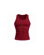 Core Ribbed Vest Rhubarb