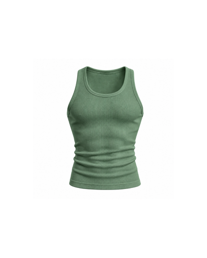 Core Ribbed Vest Basil