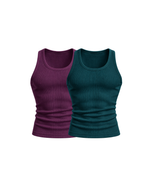 Core Ribbed Vest 2-Pack (PP/DT)