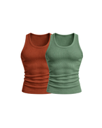 Core Ribbed Vest 2-Pack (R/BS)